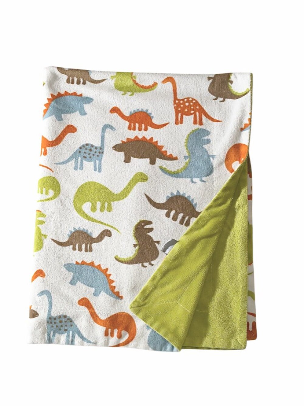Thro By Mario Lorenz Dinosaur Dino Security Baby Blanket 30" X 39"